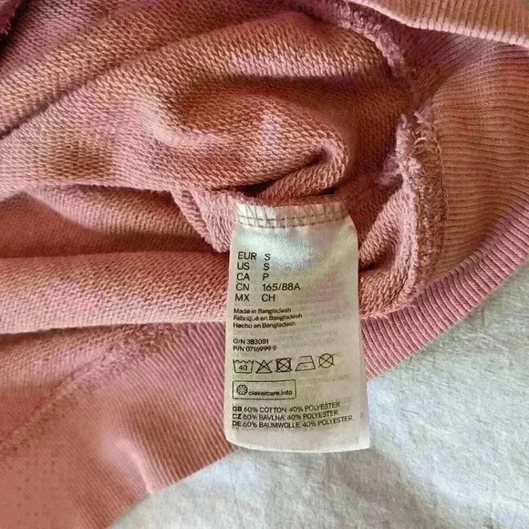 Divided, by H&M , Cropped crew neck Sweater, Pink,  Size Small - Picture 7 of 7